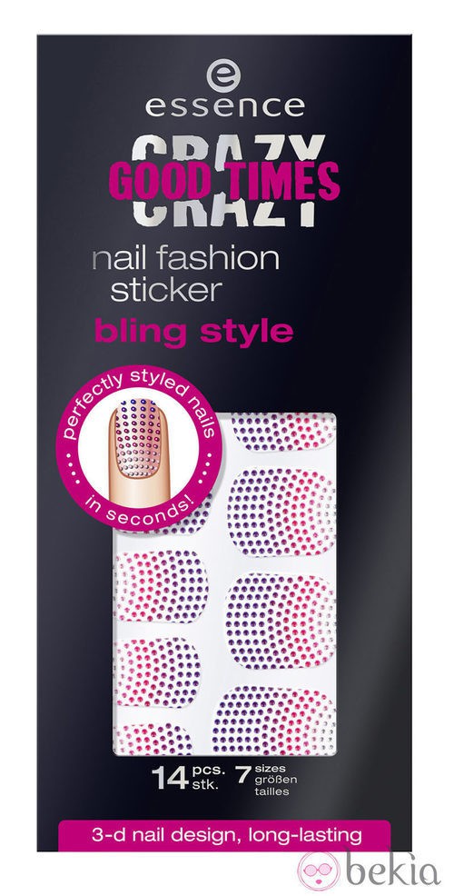 Pegatinas para las uñas de la línea 'Crazy Good Times' de Essence