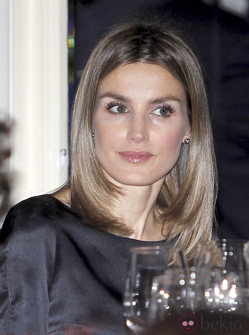 La Princesa Letizia con una melena marcada