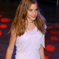 Emma Watson de niña con un look muy natural 