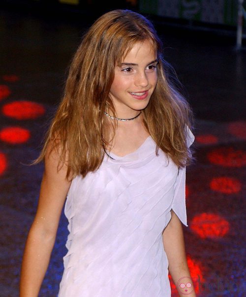 Emma Watson de niña con un look muy natural 