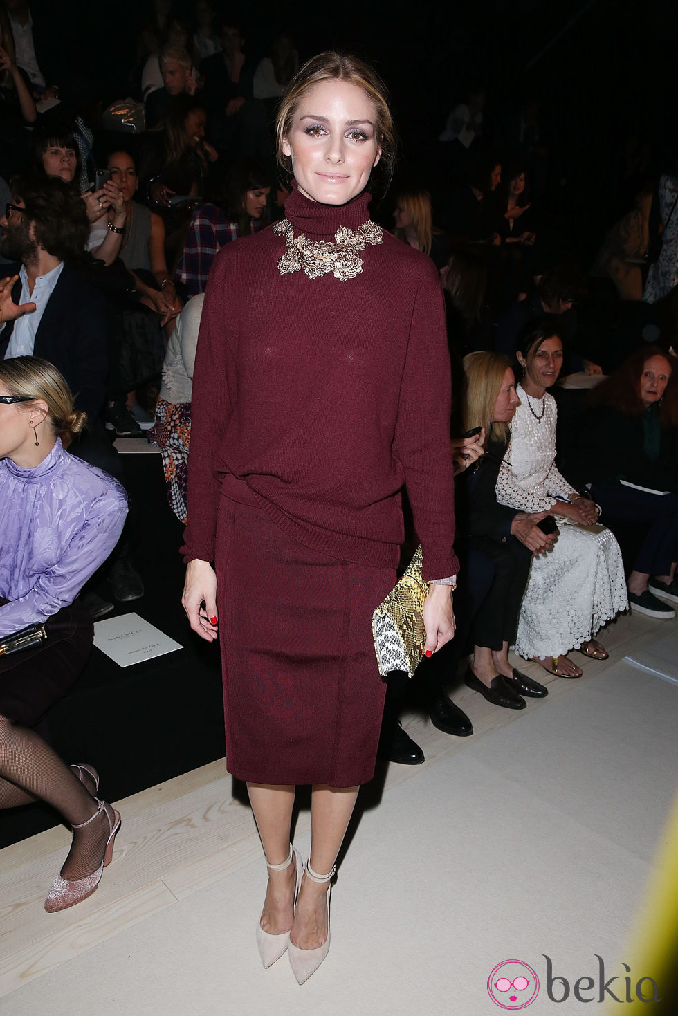 Olivia Palermo en el desfile de Nina Ricci