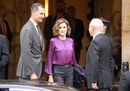 La Reina Letizia con su melena midi ondulada en la entrega del Pueblo Ejemplar de Asturias