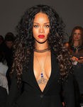 Rihanna en el front row de la Merecedes Benz Fashion Week de Nueva York en 2014