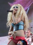 Christina Aguilera en 2001 Wango Tango at Dodger Stadium