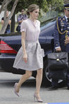 La Reina Letizia con un beauty look en recogido