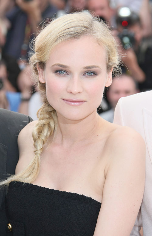 Diane Kruger con trenza de lado