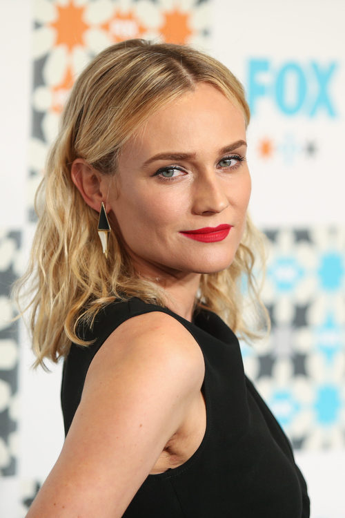 Diane Kruger con beachy waves