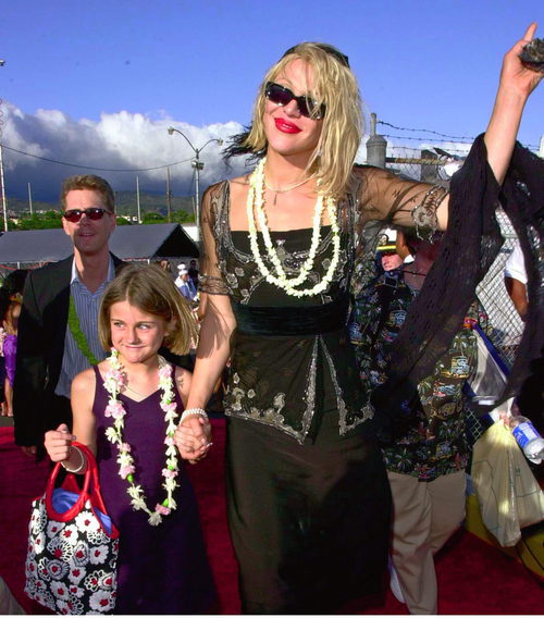 Courtney Love en la premiere de 'Pearl Harbor'