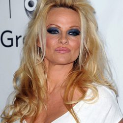 Pamela Anderson en la rueda de prensa de verano de Disney ABC