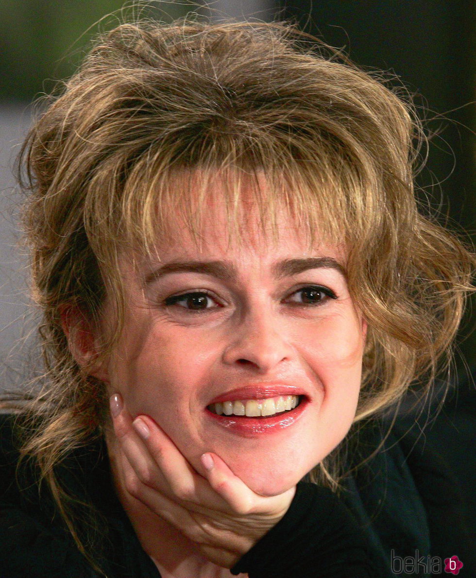 Helena Bonham Carter en la conferencia de la película 'La novia cadáver'