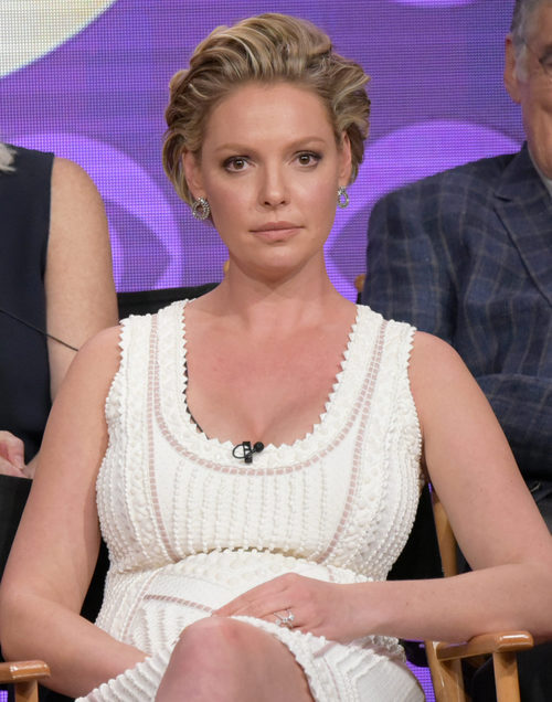 Katherine Heigl en el panel de 'Doubt'