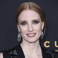 Jessica Chastain con sombra de ojos glitter
