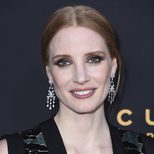 Jessica Chastain con sombra de ojos glitter